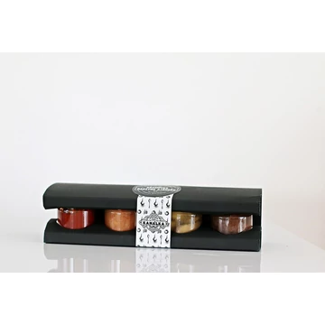 Kanálka chutney válogatás 4x35g - alma chutney - meggy chutney - birsalma chutney - lilahagyma chutney