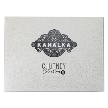 Kanálka díszdobozos chutney válogatás - alma, magyaros hagyma, meggy, birs, lilahagyma és szilva chutney