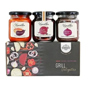 Kanálka grill válogatás - sült cékla chilivel - zakuszka - lilahagyma lekvár