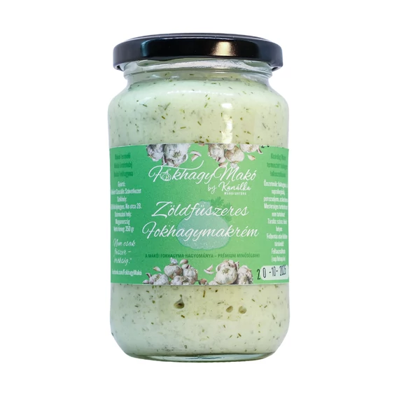 FokhagyMakó zöldfűszeres fokhagymakrém 350g