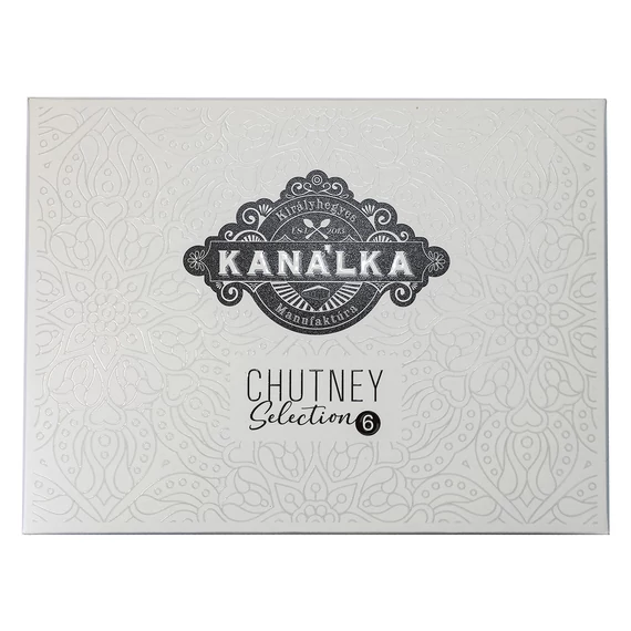 Kanálka díszdobozos chutney válogatás - alma, magyaros hagyma, meggy, birs, lilahagyma és szilva chutney