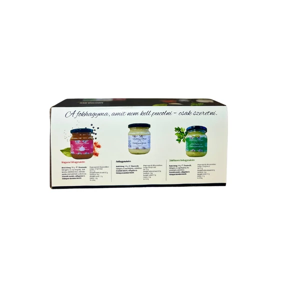 FokhagyMakó magyar ízek válogatás - magyaros - natúr  zöldfűszeres fokhagymakrém