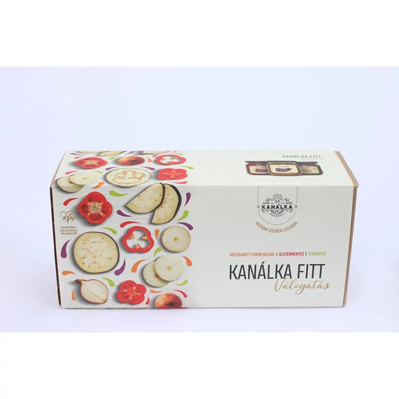 Kanálka fitt válogatás - magyaros hagymalekvár almával - padlizsánkrém - paprikakrém (cukormentes)